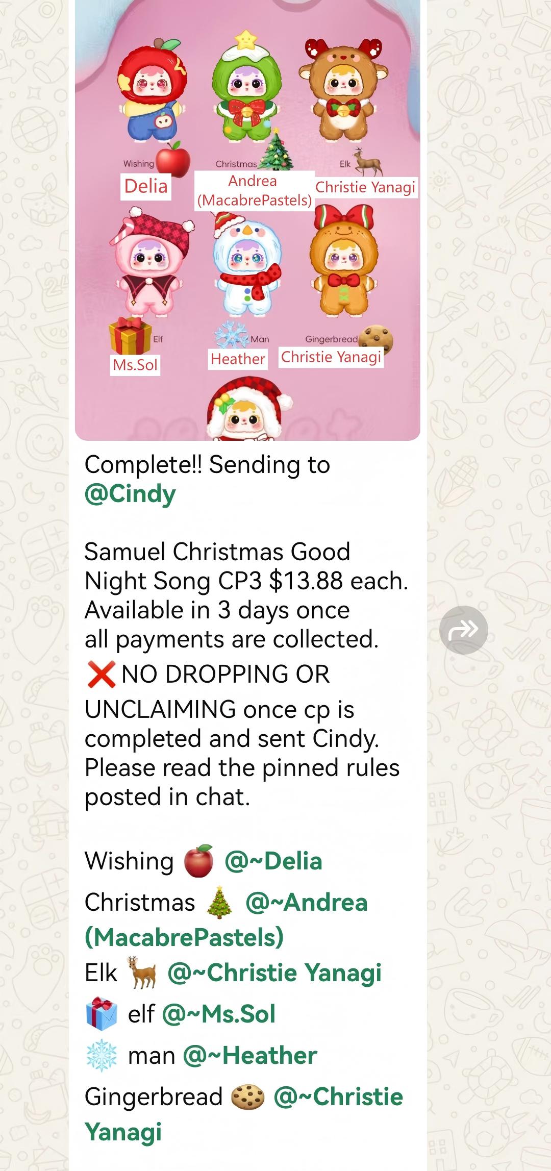 CP3 Samuel Christmas Good Night Song 11.17