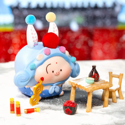 Five Blessings Pig Treasure PVC Series Figure