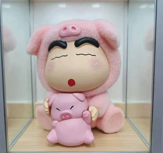 Shin-chan Crayon Fluffy Panda Bacon Figure