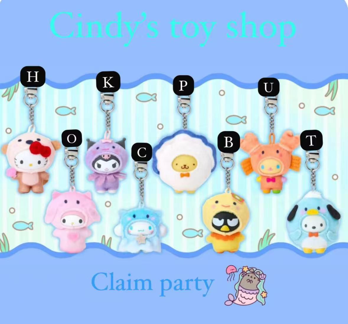 CP3 Sanrio Character Keychain Sea Creature 0216