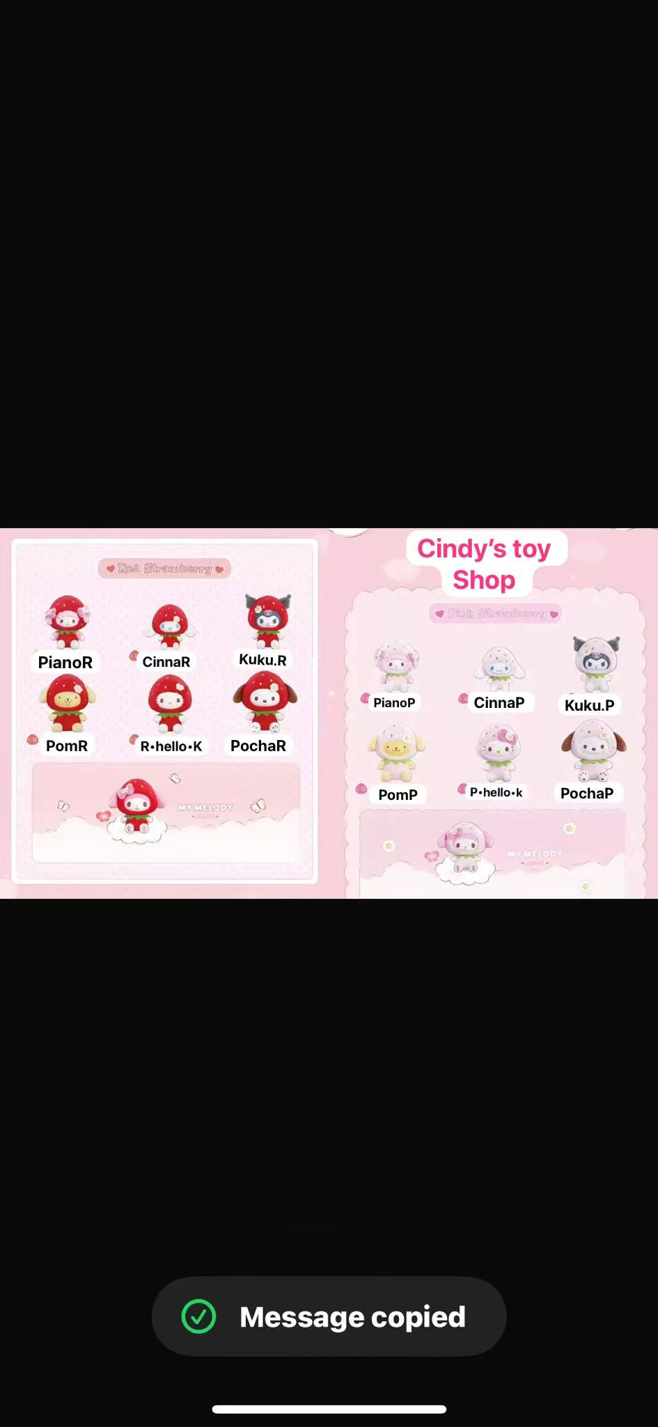 CP2 Sanrio Sweet Strawberry plush 0219