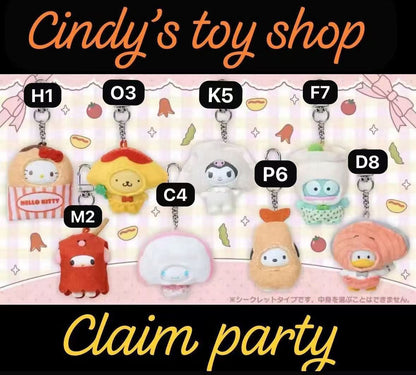 CP1 Sanrio Character Wagashi Keychain 0219