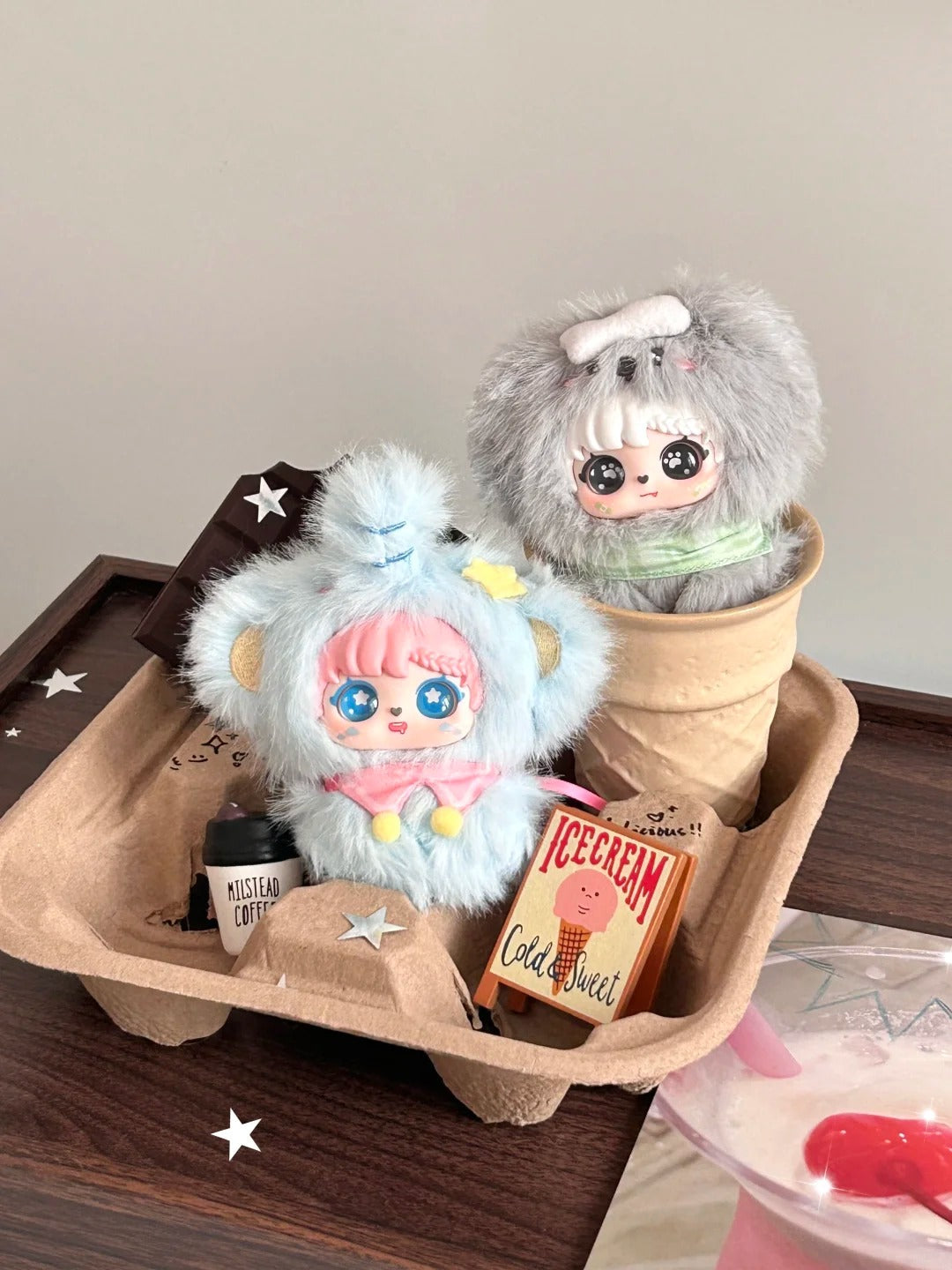 Sanmi Rabbit‘s Little Baby Hand in Hand Series Plush Blind Box