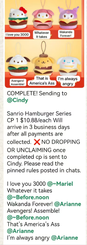 CP 1 Sanrio Hamburger Series 10.14