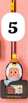 cp1 Pop Bean Fluffy Cozy Card Holder Pendant 12.3