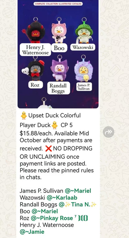 cp5-Upset Duck Colorful Player Duck 10.02