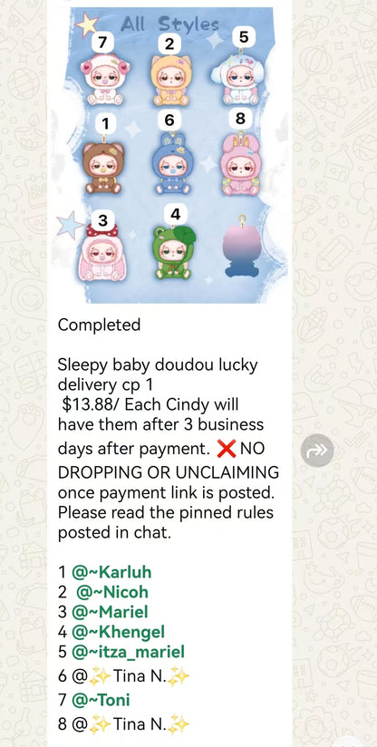 CP1-Sleepy baby doudou lucky delivery 0912