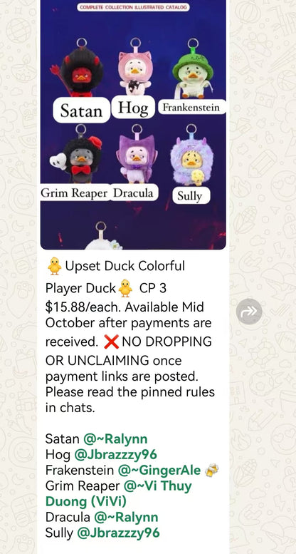 cp3-Upset Duck Colorful Player Duck 10.02