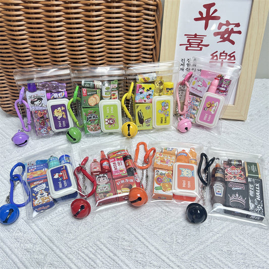Miniature Doll Bag Food Play Bag Pendant Keychain Pendant