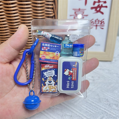 Miniature Doll Bag Food Play Bag Pendant Keychain Pendant