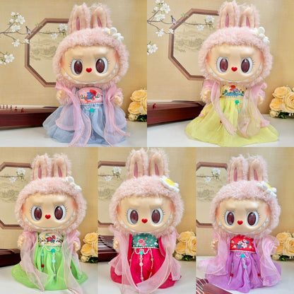 Clothes for bb3 labubu Macaron Baby Three 400%/Mini Lovely