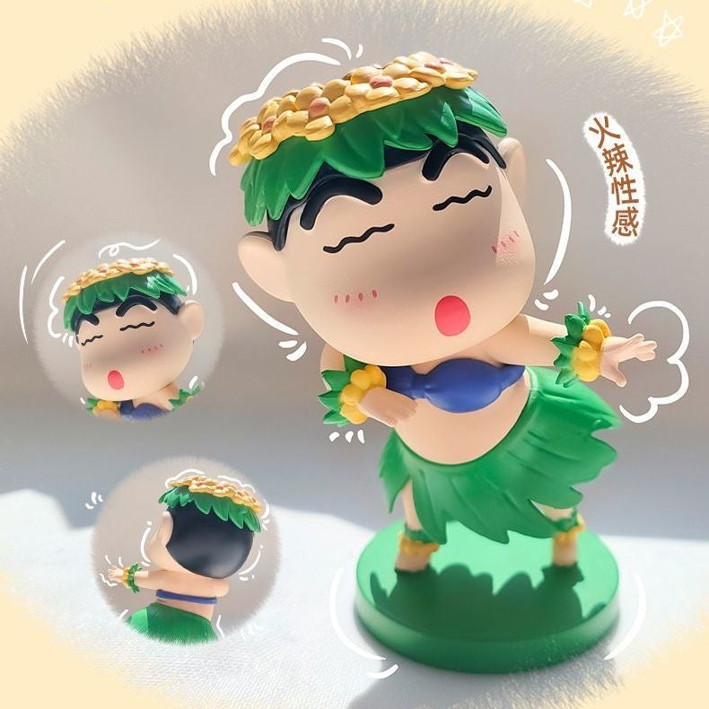 Shin-chan Crayon Fluffy Panda Bacon Figure