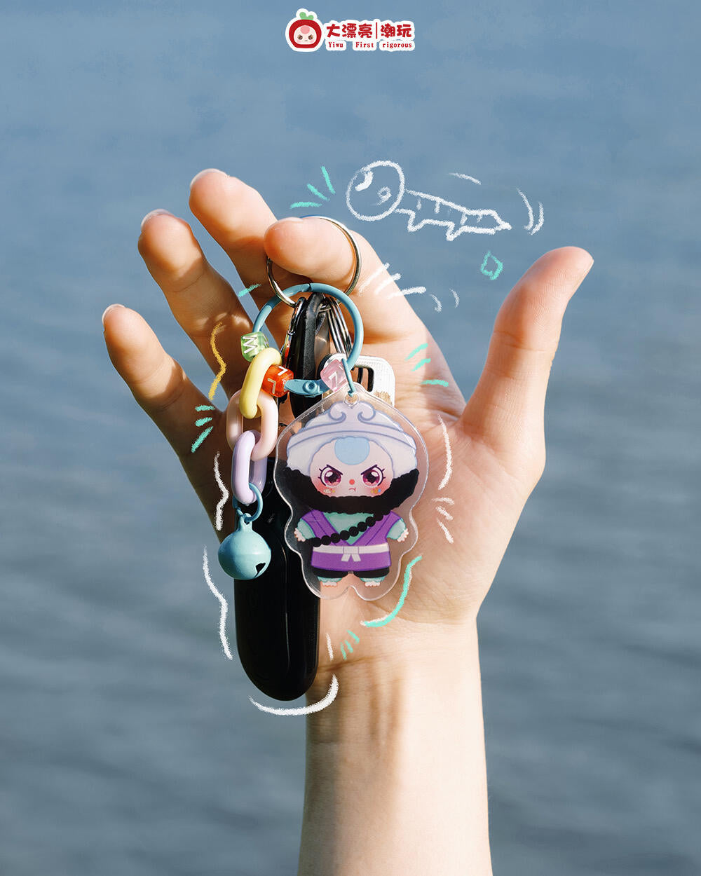 Baby Three Acrylic Keychain Blind box