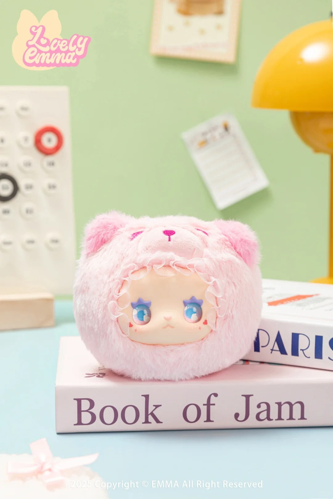 LOVE EMMA rua rua zoo vinyl face plush keychain