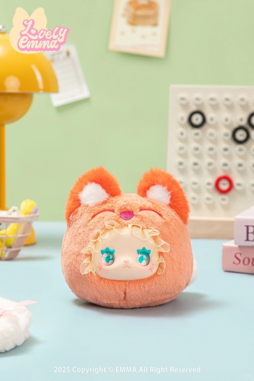 LOVE EMMA rua rua zoo vinyl face plush keychain