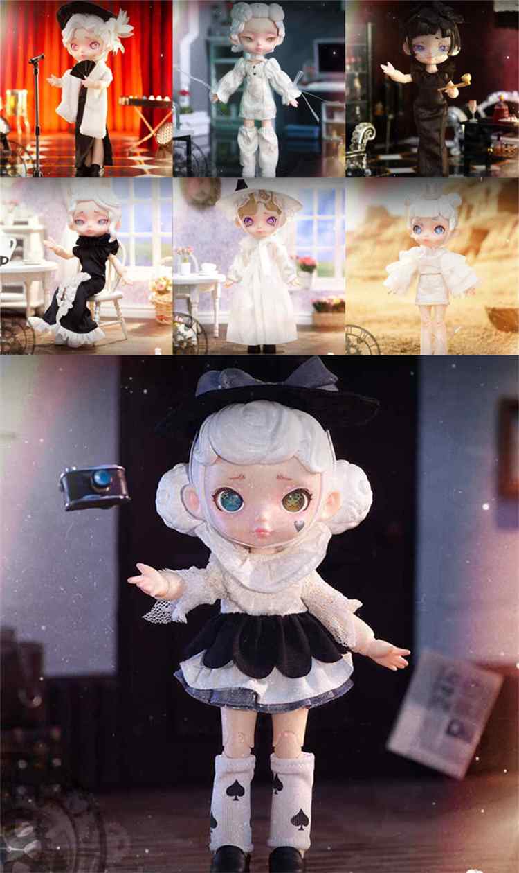 Laura Black and White Spectrum BJD Series Figures