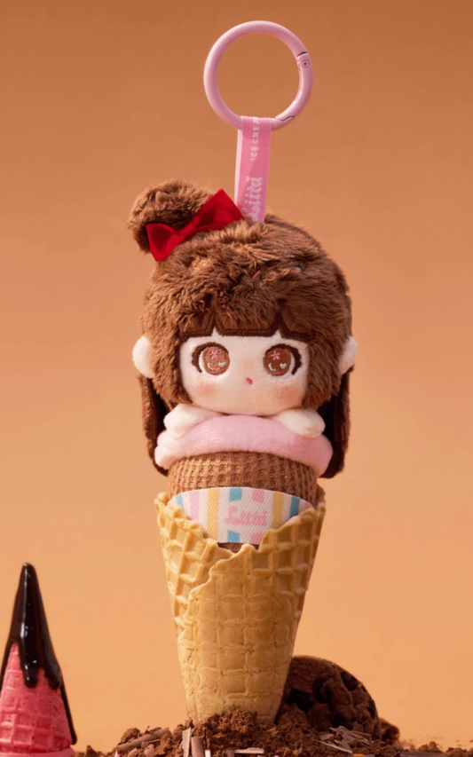 Liita Rainbow Cone Series Plush Keychain Pendant