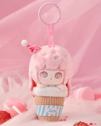 Liita Rainbow Cone Series Plush Keychain Pendant