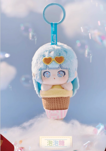 Liita Rainbow Cone Series Plush Keychain Pendant