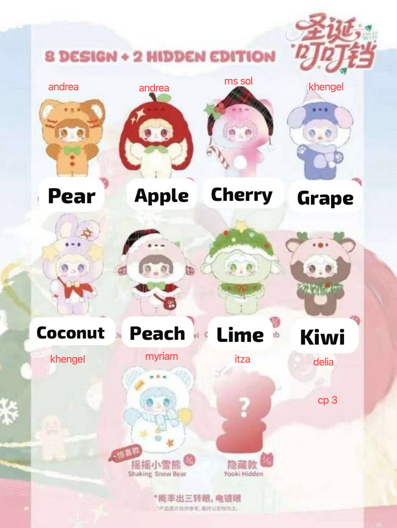 cp 3 Yooki Christmas ding ding 1119