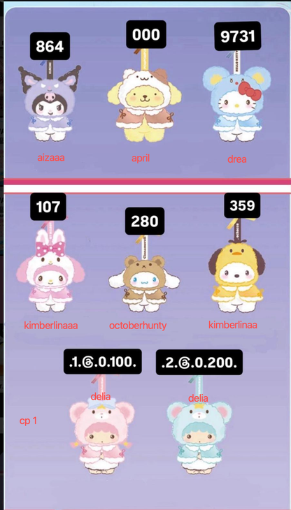 cp 1 SANRIO LITTLE CAPE PLUSH  1119