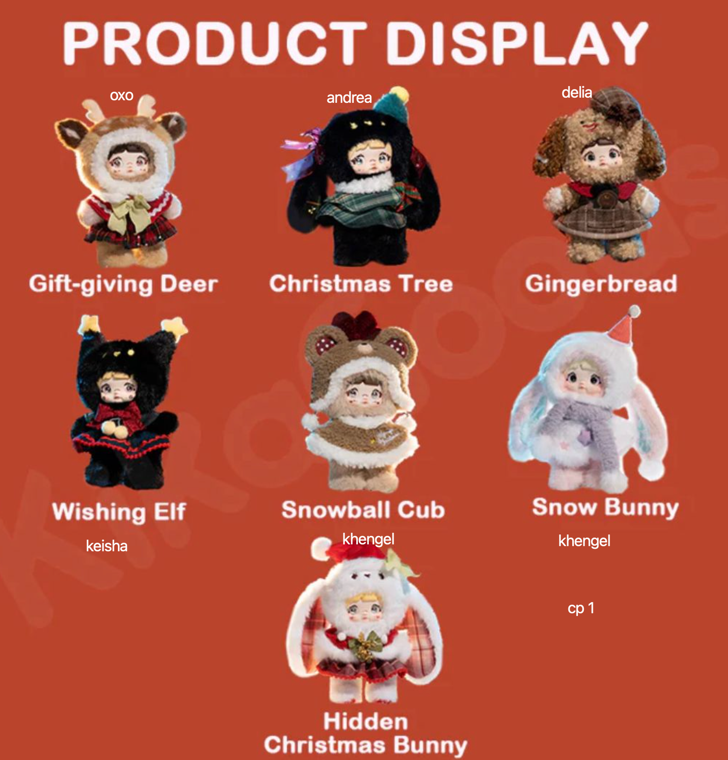 cp 1 Nommi Magical Christmas Eve Series Plush 1122