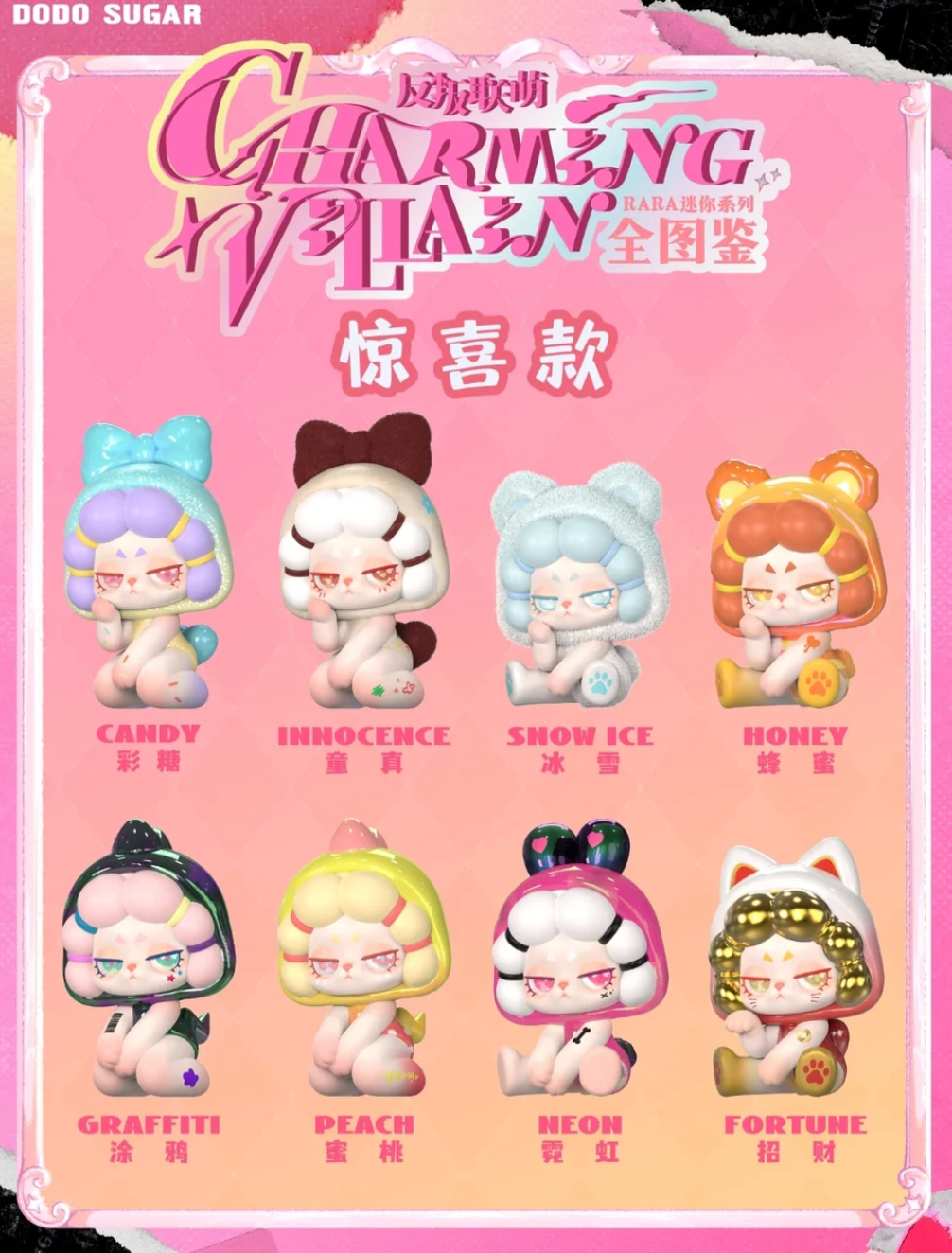 DODO RARA Charming Villain Mini Series toy surprise box Dolls