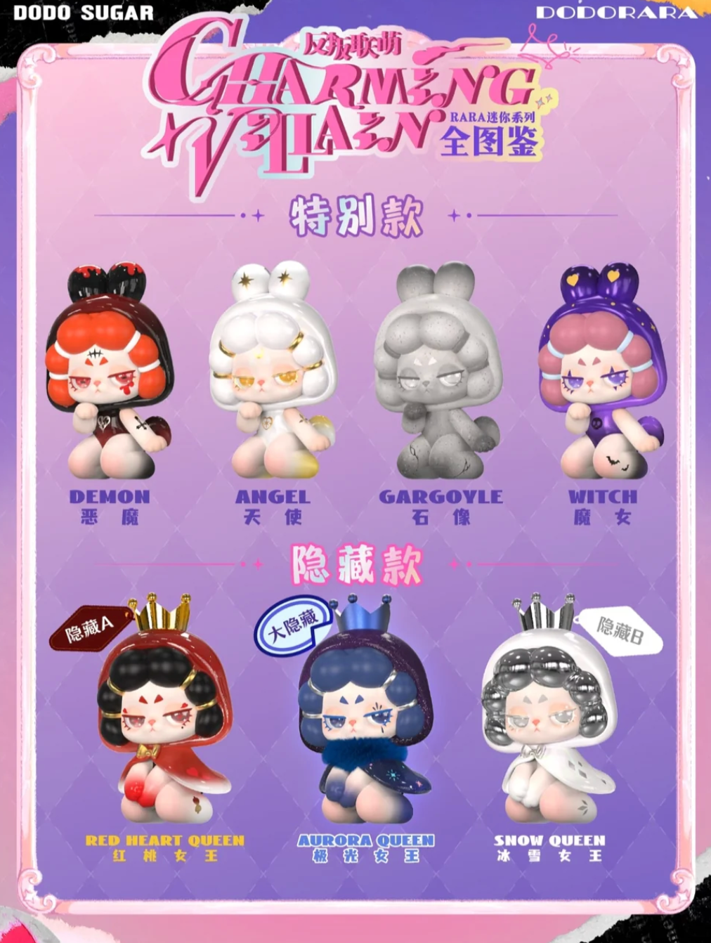 DODO RARA Charming Villain Mini Series toy surprise box Dolls
