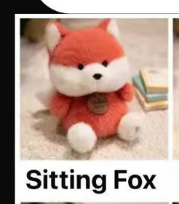 (sample left)CP1 Xiangdundun animals PLUSHIES (6.3inch high) 0205
