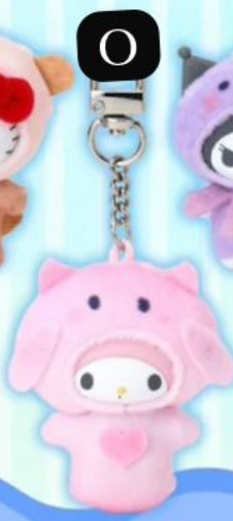 cp 2 Sanrio Character Keychain Sea Creature 0215