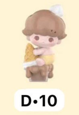 cp 4 POP Bean Bubble Mates Ice Cream Cone 0219