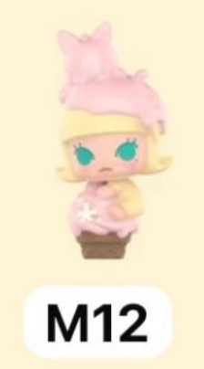 cp 4 POP Bean Bubble Mates Ice Cream Cone 0219
