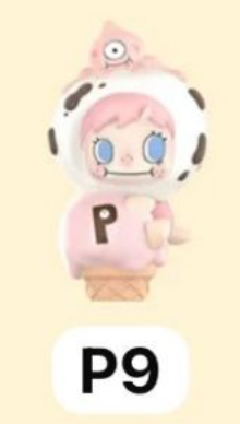 cp 4 POP Bean Bubble Mates Ice Cream Cone 0219