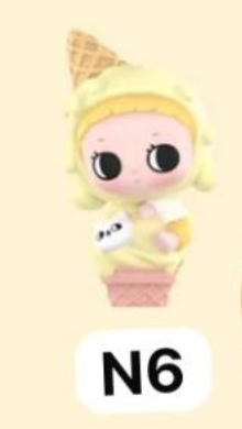 cp 4 POP Bean Bubble Mates Ice Cream Cone 0219
