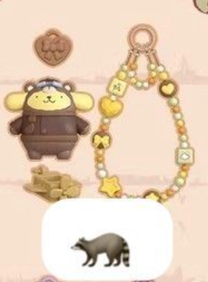 cp 1 Sanrio Vintage Bear Charm (DIY)  0222