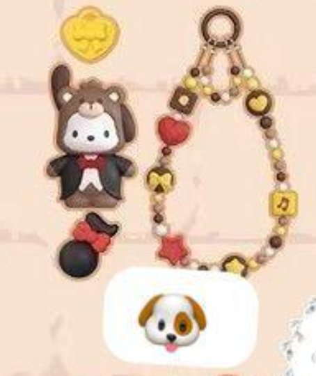 cp 3 Sanrio Vintage Bear Charm (DIY) 0222