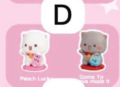 cp 2 Peach cat Sweet Mini universe 0222