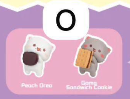 cp 2 Peach cat Sweet Mini universe 0222