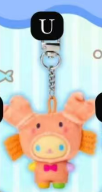 CP 4 Sanrio Character Keychain Sea Creature 0303