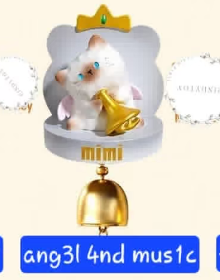 CP1 Cat wind bell magnet 0717