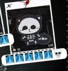 Cp 2 X-RAY PALS luminous plush 1006