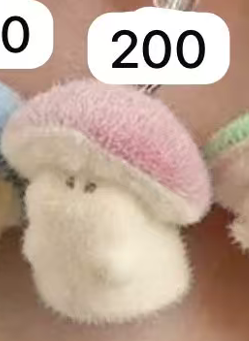 CP9  Mushroom Keychain 1018