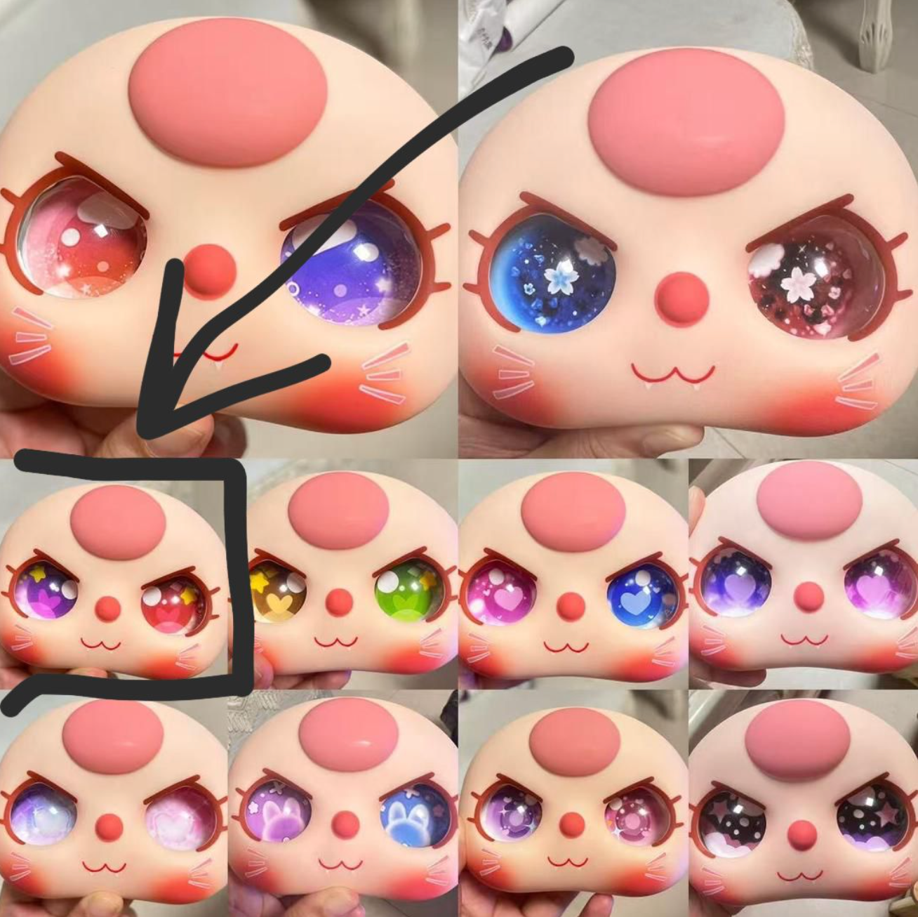 special claim-mobadger big head zipper bag custom eyes