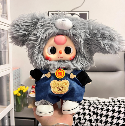 Clothes for bb3 labubu Macaron Baby Three 400%/Mini Lovely
