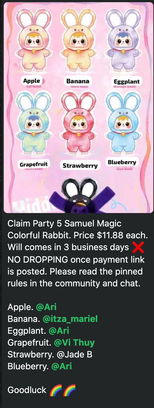 cp 5 Samuel Magic Colorful Rabbit 0731