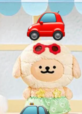 cp 2 maltese colorful daily life series plush 0731