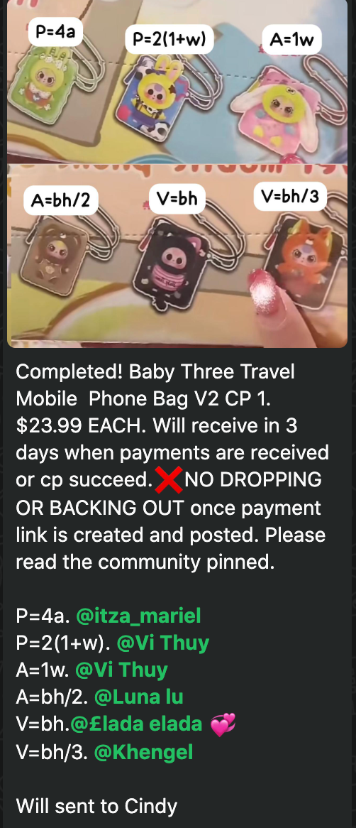 cp 1 Baby Three Travel Mobile &nbsp;Phone Bag 0801