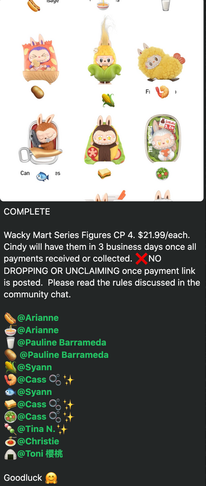 cp 4 Wacky Mart Series Figures 0810