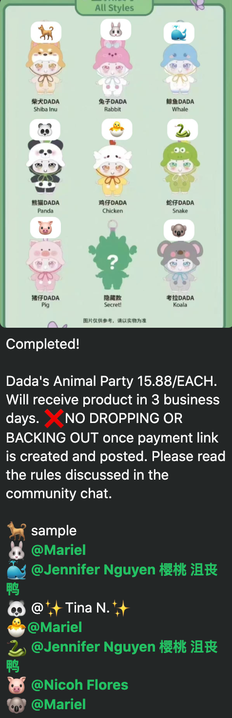 cp 1 Dada's Animal Party  0815