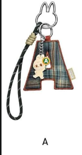 cp 2 labubu letter A-? keychain 0902